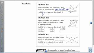 Accelerated Geometry 8.4 Rhombus, Rectangle, Square