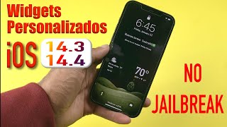 TUTORIAL ✅ How to Install Custom Widgets Without Jailbreak RealWeather V4 for iOS 14.3 & 14.4 screenshot 5