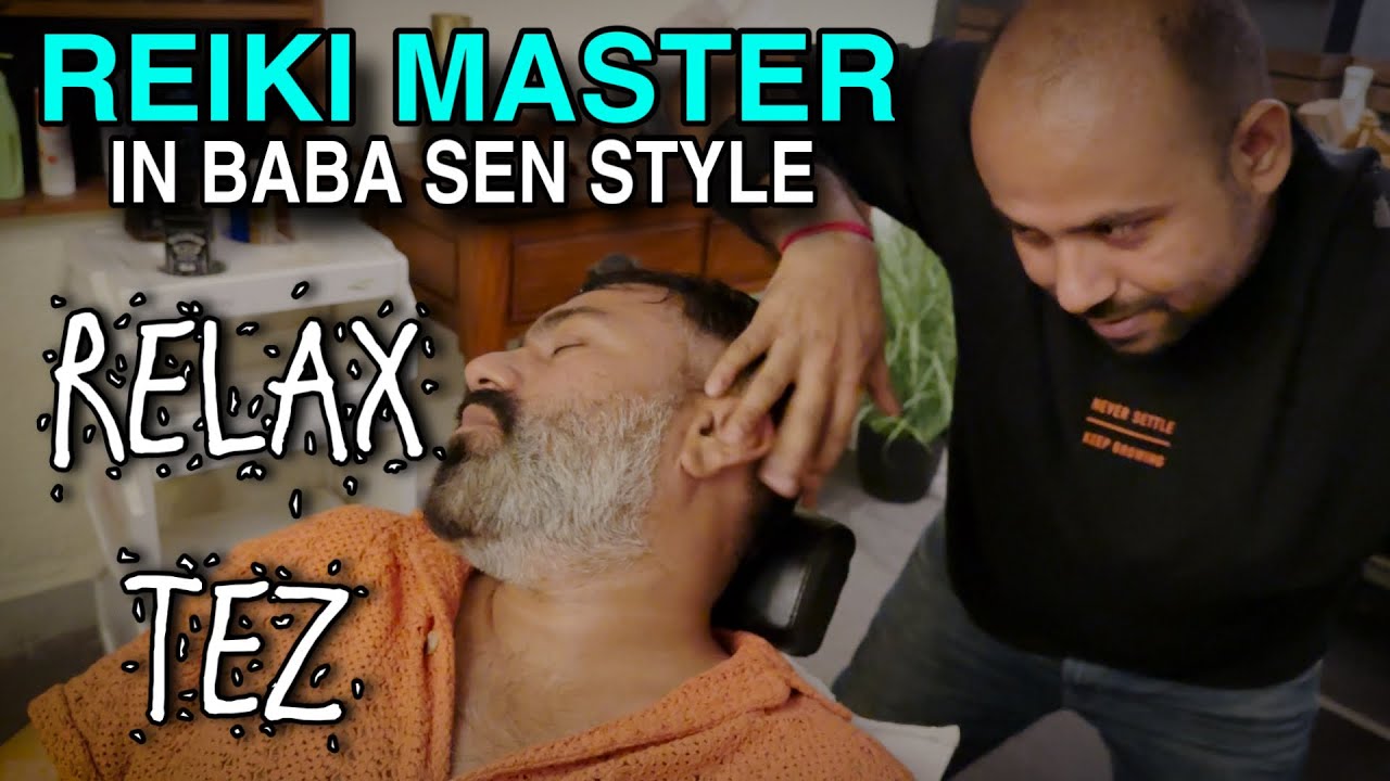 Reiki Master head massage therapy, focused hand massage, Deep tissue in his old style 💈ASMR RELAX💈