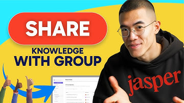 How to SHARE KNOWLEDGE WITH A GROUP in Jasper (Step by Step) 2025