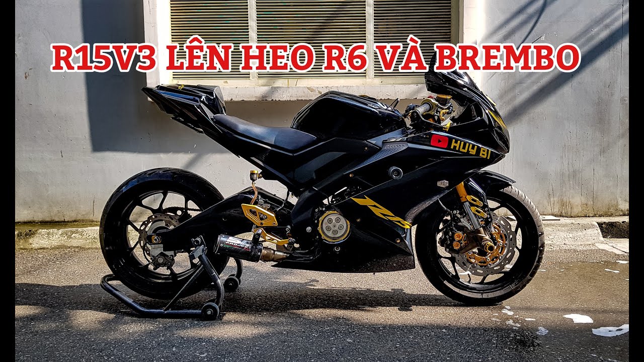 Yamaha R15v3 Độ Cặp Heo R6 Và Brembo Trị Giá 10 Triệu Đồng - YouTube