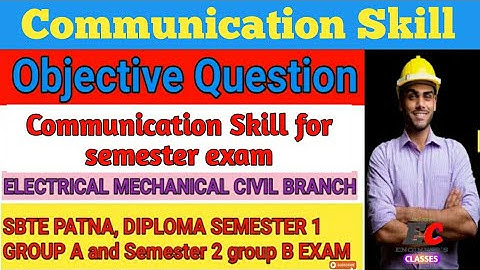 Communication skills for sbte Exam 2022 |1st sem Question bank||pyq2018@ENGINEERSCLASSES
