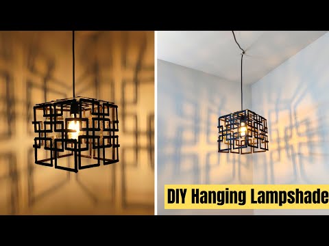 How to make a trendy hanging lampshade | DIY lampshade ideas | DIY hanging lamp | Hanging lamp ideas