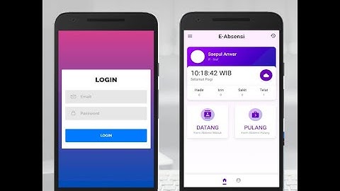 Aplikasi Absensi berbasis web PHP dan MySQL