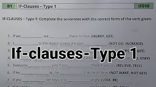 If-clauses-type 1/ if first conditional usage/شرح حالة if الأولي/ if first conditional questions