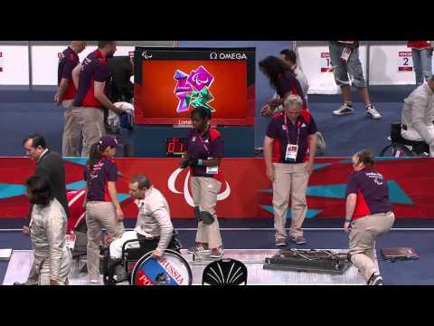 Wheelchair Fencing   Men's Ind  Sabre   Cat  A Prelim  Pool C   London 2012 Paralympic Games
