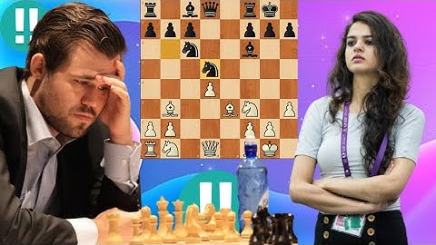 Historical chess game 97, Magnus Carlsen vs Tania Sachdev
