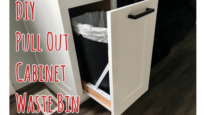 How to Build a Pull Out Trash Can Cabinet - Houseful of Handmade