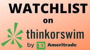 How to build a WATCHLIST on your phone in ThinkorSwim & TD Ameritrade  #StockMarket101   #Watchlist
