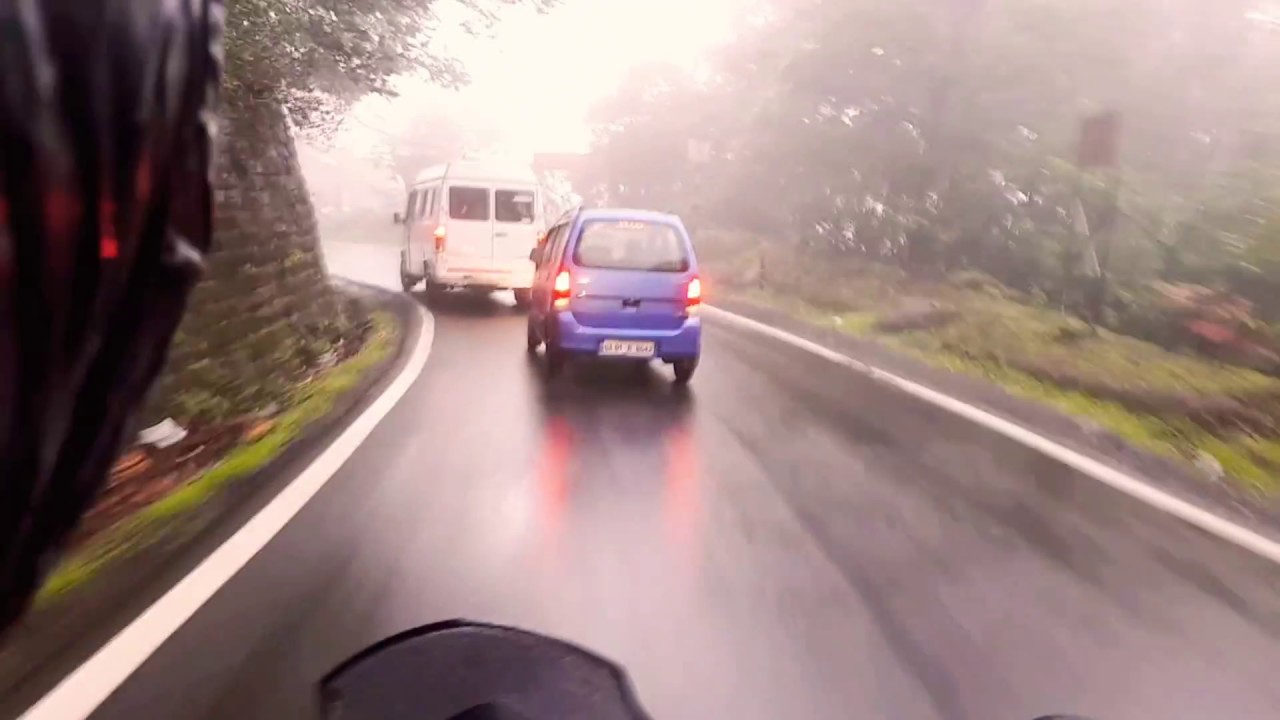 Riding in heavy rain at amboli Ghat  mansoon