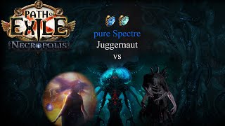 PoE 3.24 (Necropolis) - 50m+ DPS pure Spectre Juggernaut vs The Feared & Ubers