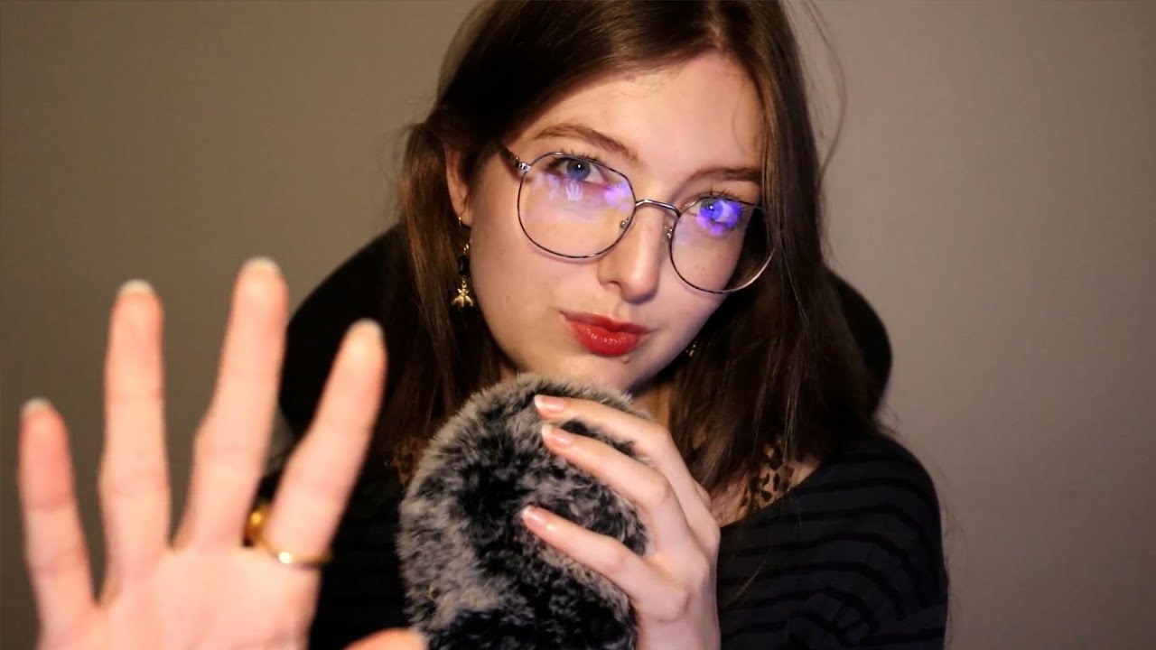 ASMR Fluffy Mic Scratching & Hand Movement Visuals ✨(No Talking)