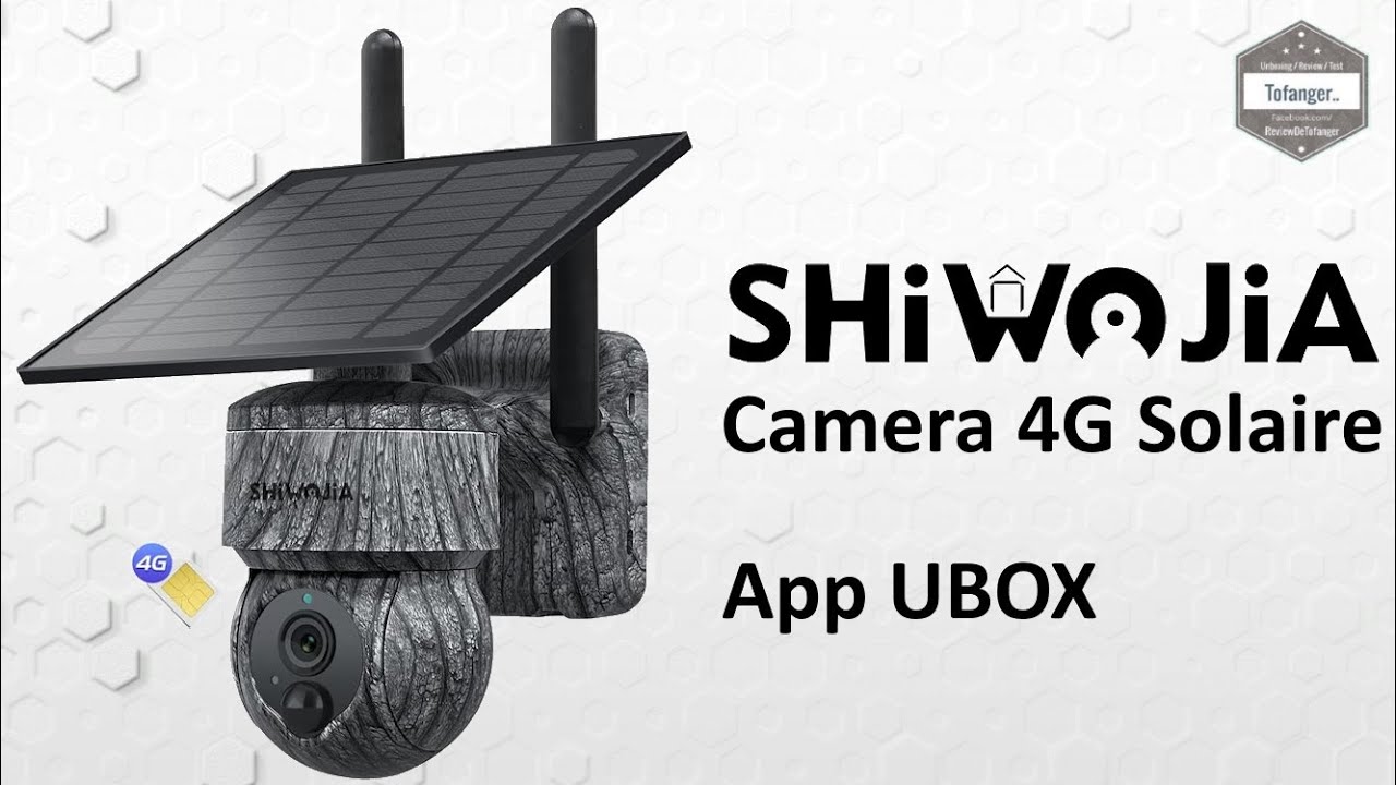 Солнечная камера SHIWOJIA 4g - Приложение UBOX - Android и iOS - Распаковка