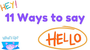 11 Ways To Say Hello || Learn English Vocabulary || Other way to say HELLO ||