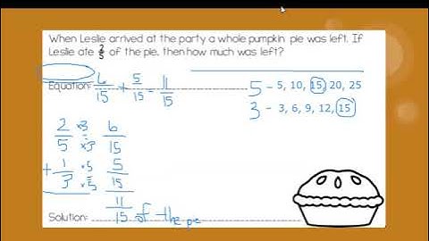 Math Grade 5 5.NF.2 Word Problems:  Adding & Subtracting Fractions