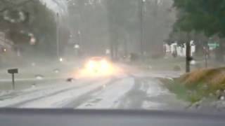 Hail North Of Chester, VA At 1:40 PM 2-25-2017