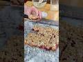 Brown Butter Cranberry Crumble Bars | Easy 8×8 Winter Dessert #baking #recipe #cranberrybars