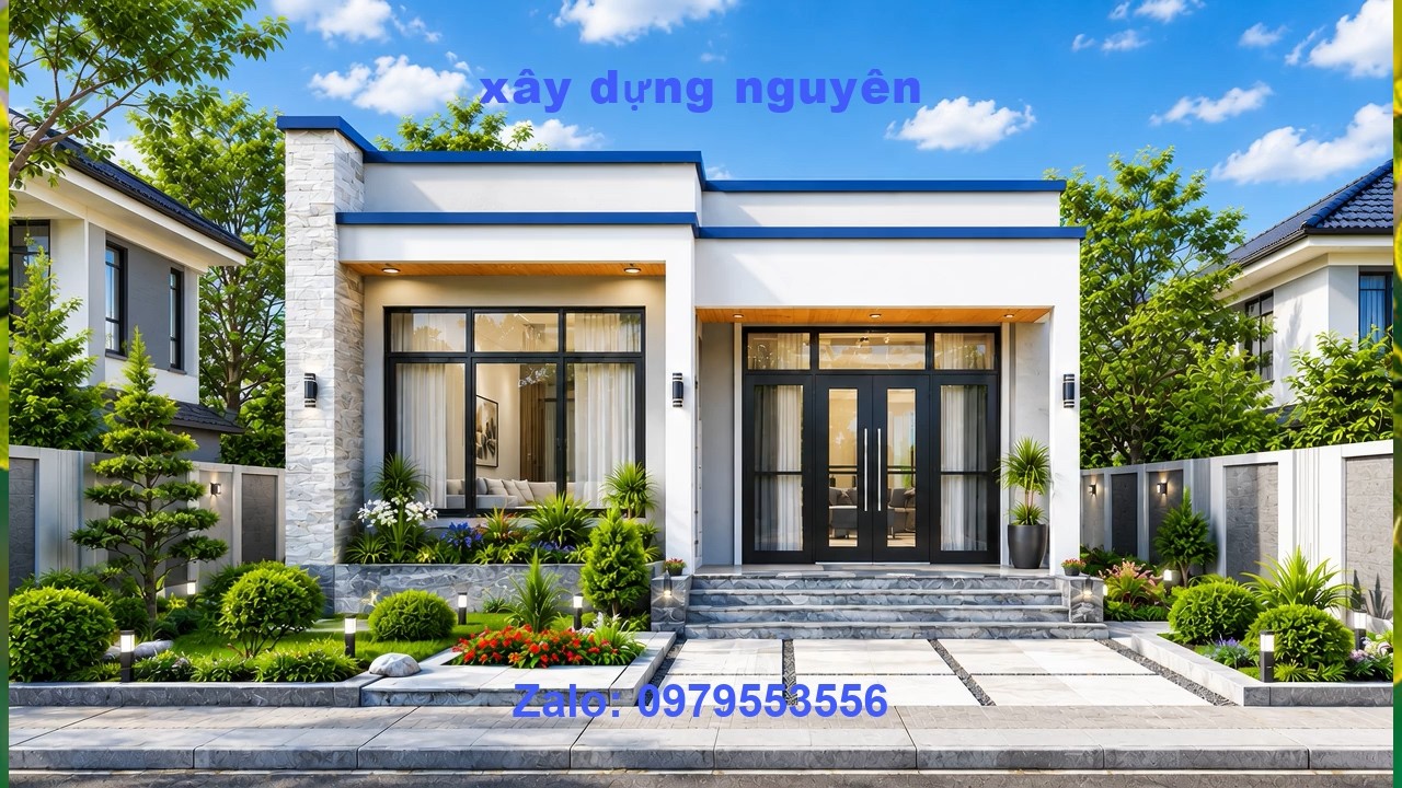 Mẫu Nhà Cấp 4 Diện Tích 6x18M Thiết Kế 3 Phòng Ngủ #nhacap4