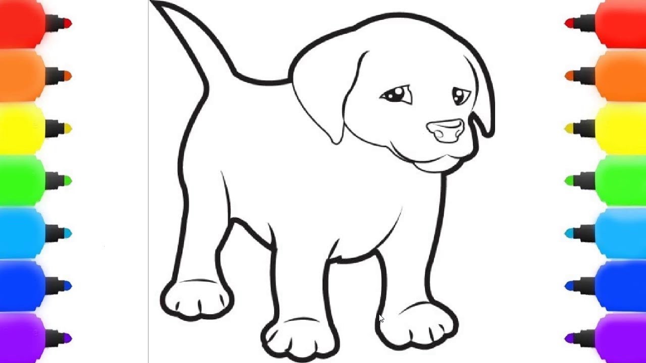 كيفية رسم كلب وفيل للأطفال المبتدئين / How to draw a dog and a elephant for  junior children