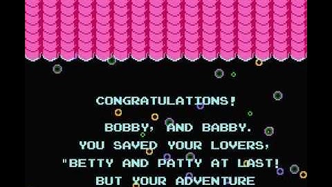 NES Bubble Bobble ending (happy ending)