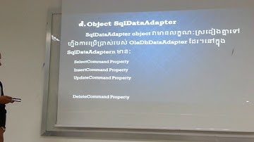 5-Advanced C#: Chapter 5 DataAdapter, DataSet and DataTable; Presentation by Ms. Ham Sreyleaka