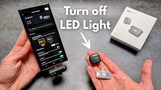 DJI Mic Mini - How to Turn OFF LED indicator Light on Microphone 