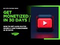How to Get 4,000 Watch Hours & 1,000 Subscribers in 30 Days! (Day 6/30)