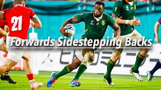 Forwards Sidestepping Backs in Rugby