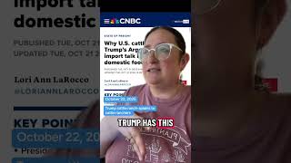 10/22/25 Trump’s Truth Social Post Blasts Cattle Ranchers over Argentine Beef Controversy #politics