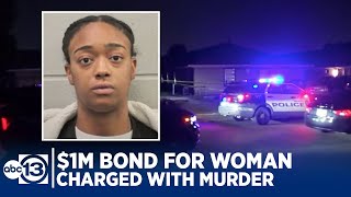 Nearly $1M bond set for woman charged with murder of mom holding baby