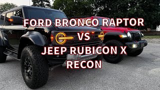 Bronco Raptor vs Jeep Rubicon XRecon #BroncoRaptor #Rubicon 😍