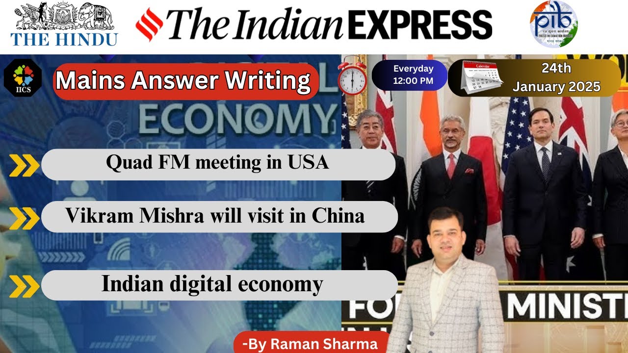 24th January 2025 Current Affair | The Hindu | Indian Express | PIB ...