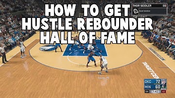 NBA 2K17 | HUSTLE REBOUNDER HOF EXACT NUMBERS & FAST METHOD!!!