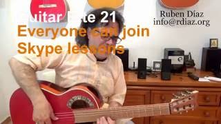 Everyone can join Skype lessons / Learn flamenco from scratch /Ruben Diaz Spain (guitar bite 21)