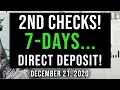 (CHECKS IN 7-DAY! DIRECT DEPOSIT!) $600 SECOND STIMULUS CHECK UPDATE & STIMULUS PACKAGE 12/21/2020