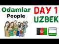یادگیری ازبکی روزانه روز 1 مردم قسمت 1 