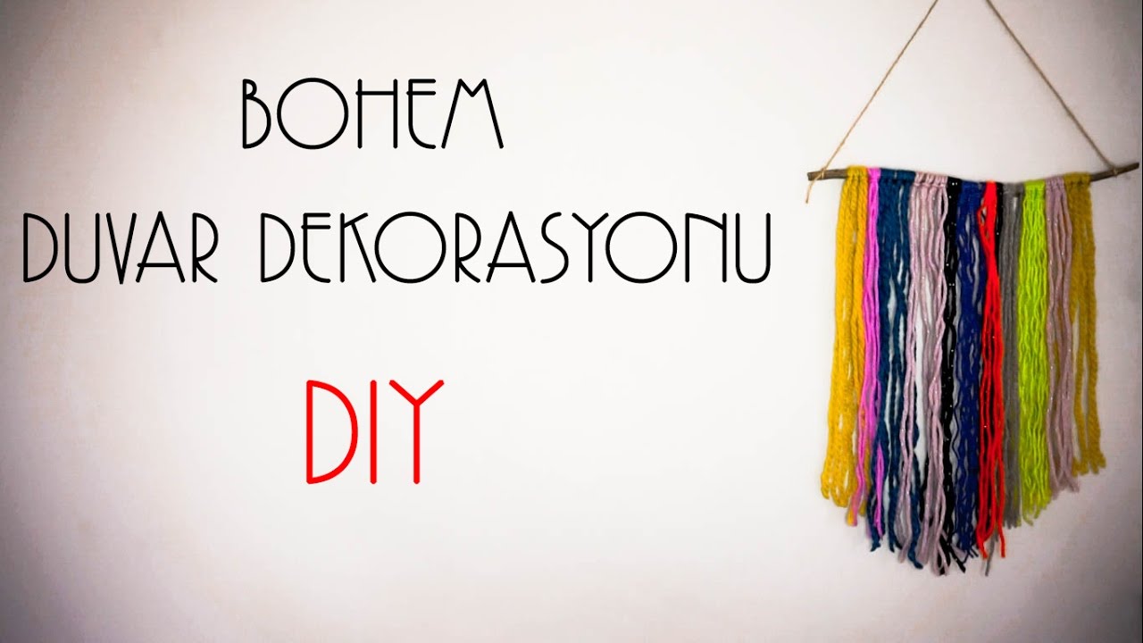 BOHEM DUVAR SÜSÜ YAPIMI / Kendin Yap / DIY BOHO WALL HANGING YouTube