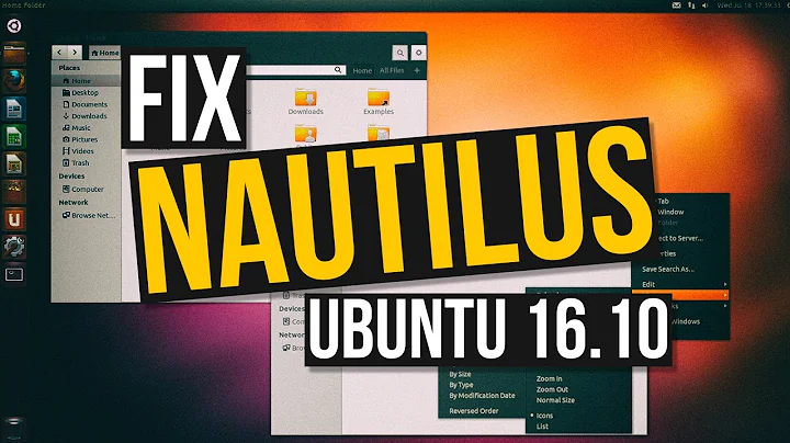 How to fix File Manager (Nautilus) after Ubuntu 16.10 Upgrade