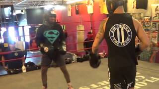 15-year old Amatuer Boxing champion vs Pro UFC fighter Go to WAR in Sparring!!!