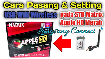 Cara Pasang USB Wifi Adapter/ Wifi Dongle pada STB (Set Top Box) Matrix Apple HD Merah