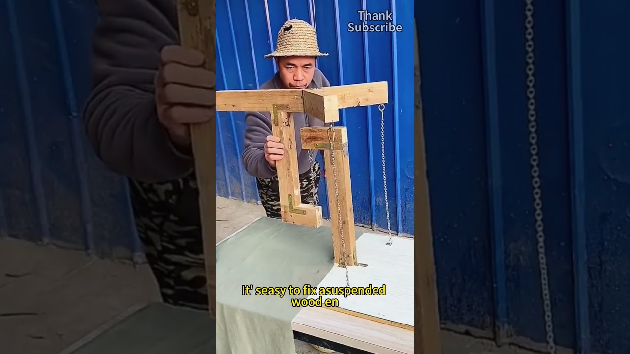 It S Amazing That Three Chains Can Easily Fix The Suspended Wooden Frame