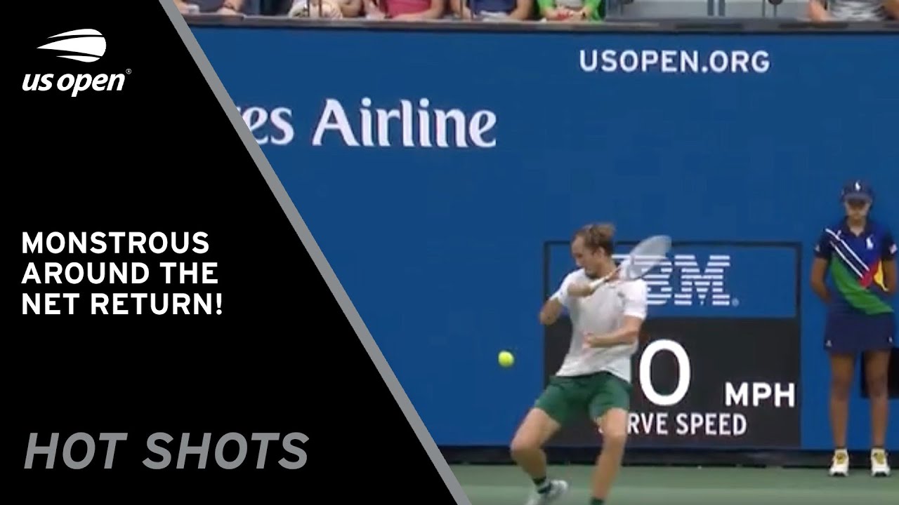 Monstrous Return Around the Net by Medevedev! | 2021 US Open