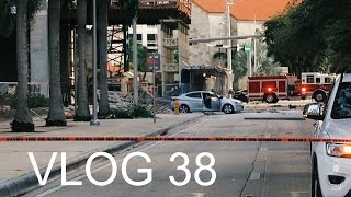 Miami Police VLOG 38: BUILDING COLLAPSES & LANDS ON CAR