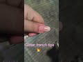"Korean Blush with Glitter French Tips"#shortsDIY