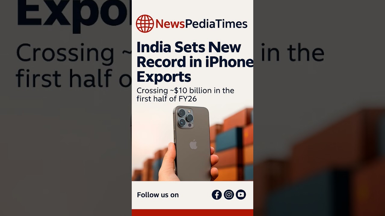 India sets new record in iphone export 