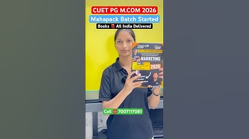 CUET PG M.COM 2026 | Batch Books 📚 All India Delivered #cuetpg2026 #cuetpgmcombooks #mcom #shorts