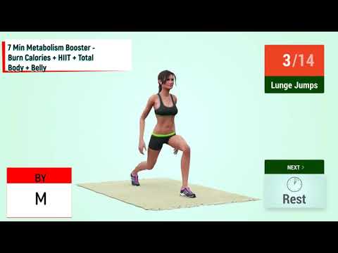 7 Min Metabolism Booster   Burn Calories + HIIT + Total Body + Belly/7 წუთის მეტაბოლიზმის გამაძლიე