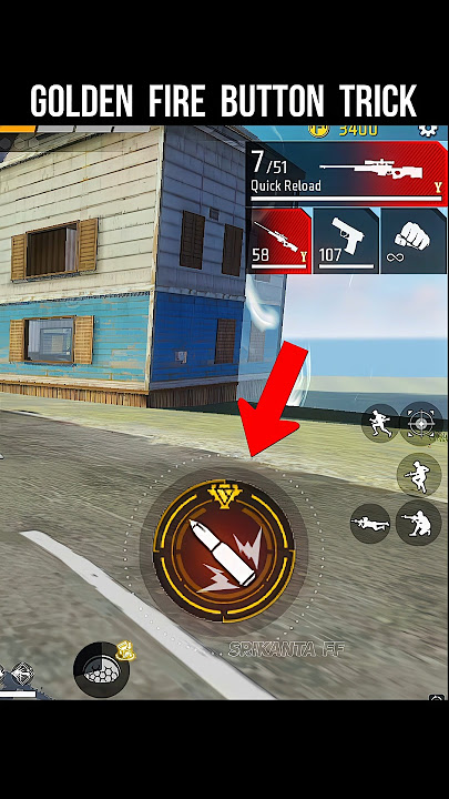 Golden Fire Button Trick 🔥 Free Fire Mastery Firing Button - How To Get? #srikantaff