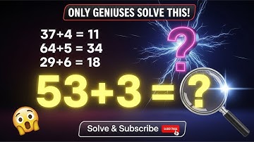 Only Genius Minds Can Solve This Viral Math Puzzle — Can You Crack It LIVE? 🤯🔥
