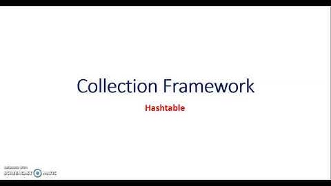Hashtable | Map | Java Collection Framework |Venugopal Narsingoju